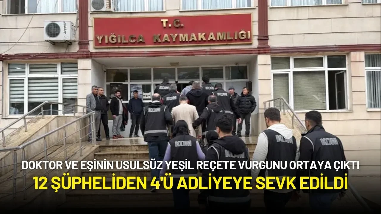 Düzce'de Doktor ve Eşinin Usulsüz Yeşil Reçete Vurgunu Ortaya Çıktı