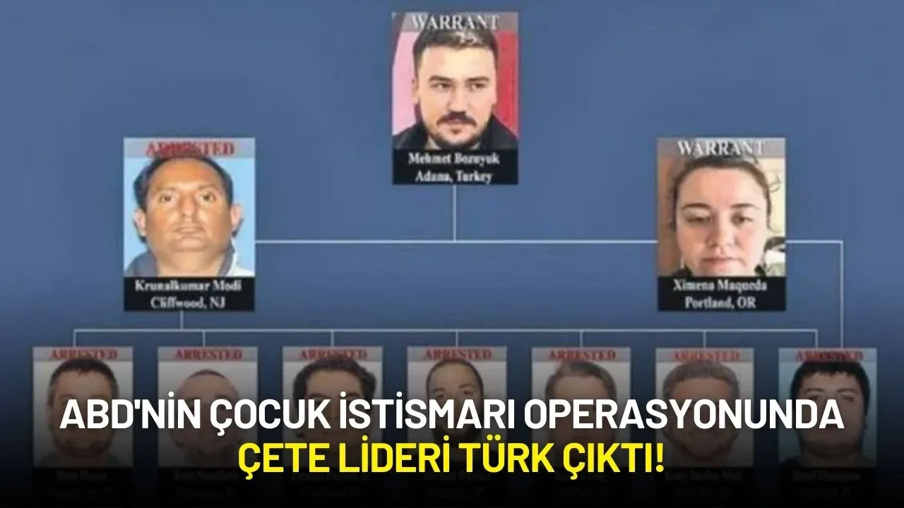 ABD'nin Çocuk İstismarı Operasyonunda Çete Lideri Türk Çıktı!