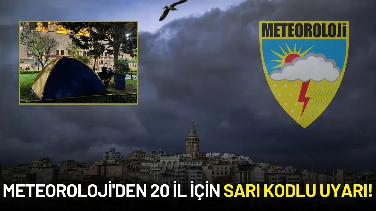 Deprem Sonrası İstanbul'da Hava Alarmı! Meteoroloji'den 20 İl İçin Sarı Kodlu Uyarı