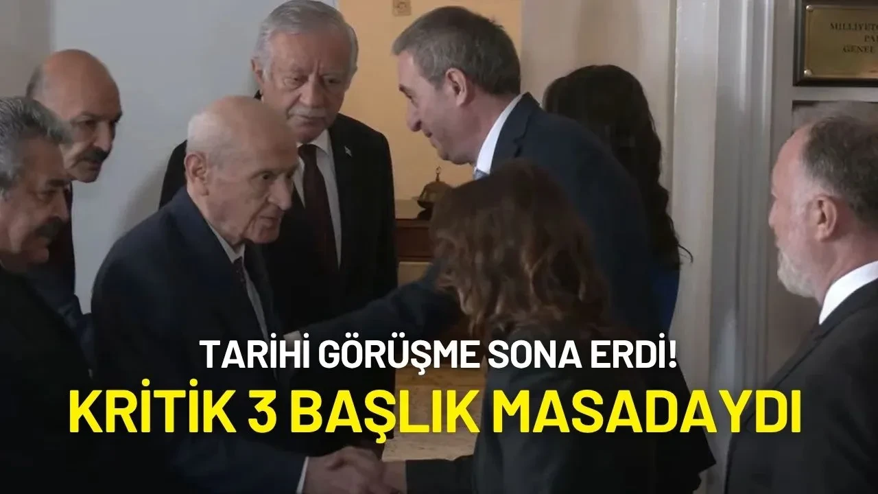 Bahçeli ile DEM Parti'nin Tarihi Görüşmesi Sona Erdi! Kritik 3 Başlık Masadaydı