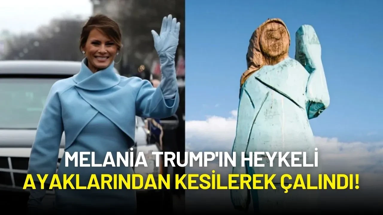 Melania Trump'ın Heykeli Slovenya’da Ayaklarından Kesilerek Çalındı!