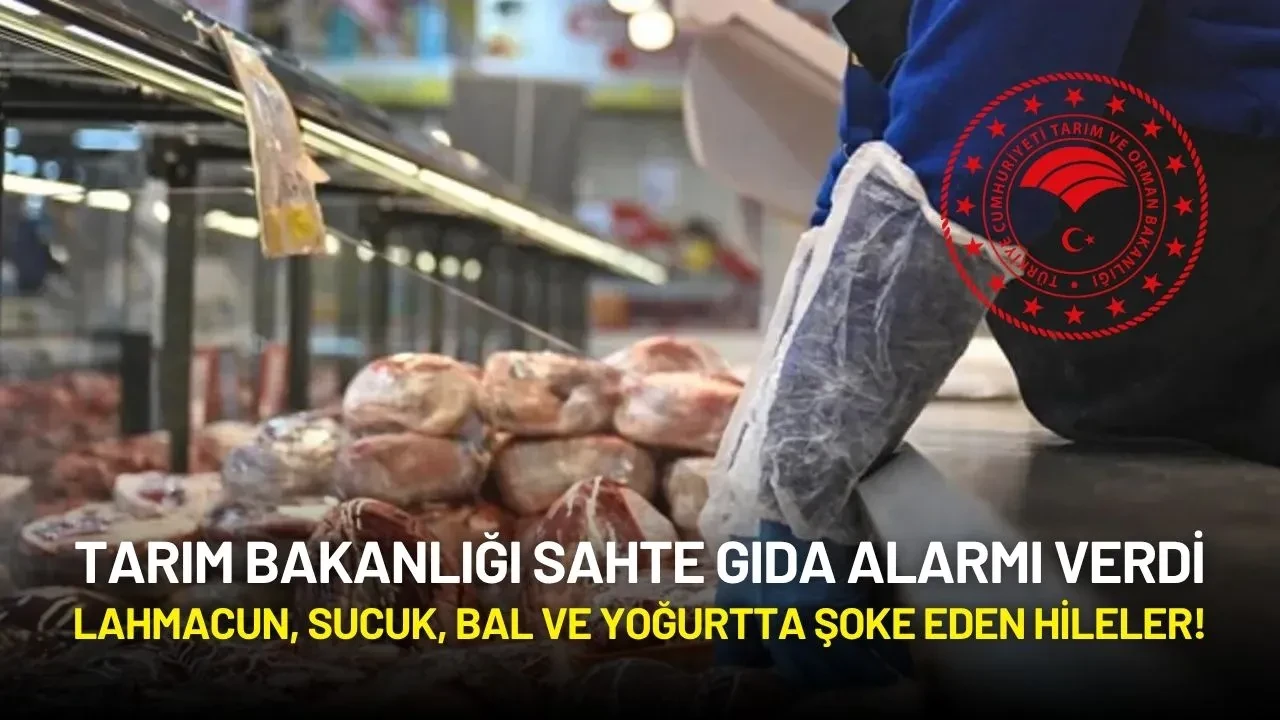 Tarım Bakanlığı Sahte Gıda Alarmı Verdi: Lahmacun, Sucuk, Bal ve Yoğurtta Şoke Eden Hileler!