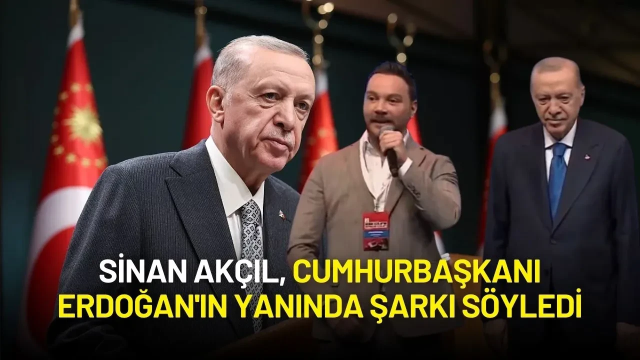 Sinan Akçıl, Kızılay Genel Kurulu'nda Cumhurbaşkanı Erdoğan'ın Yanında Şarkı Söyledi
