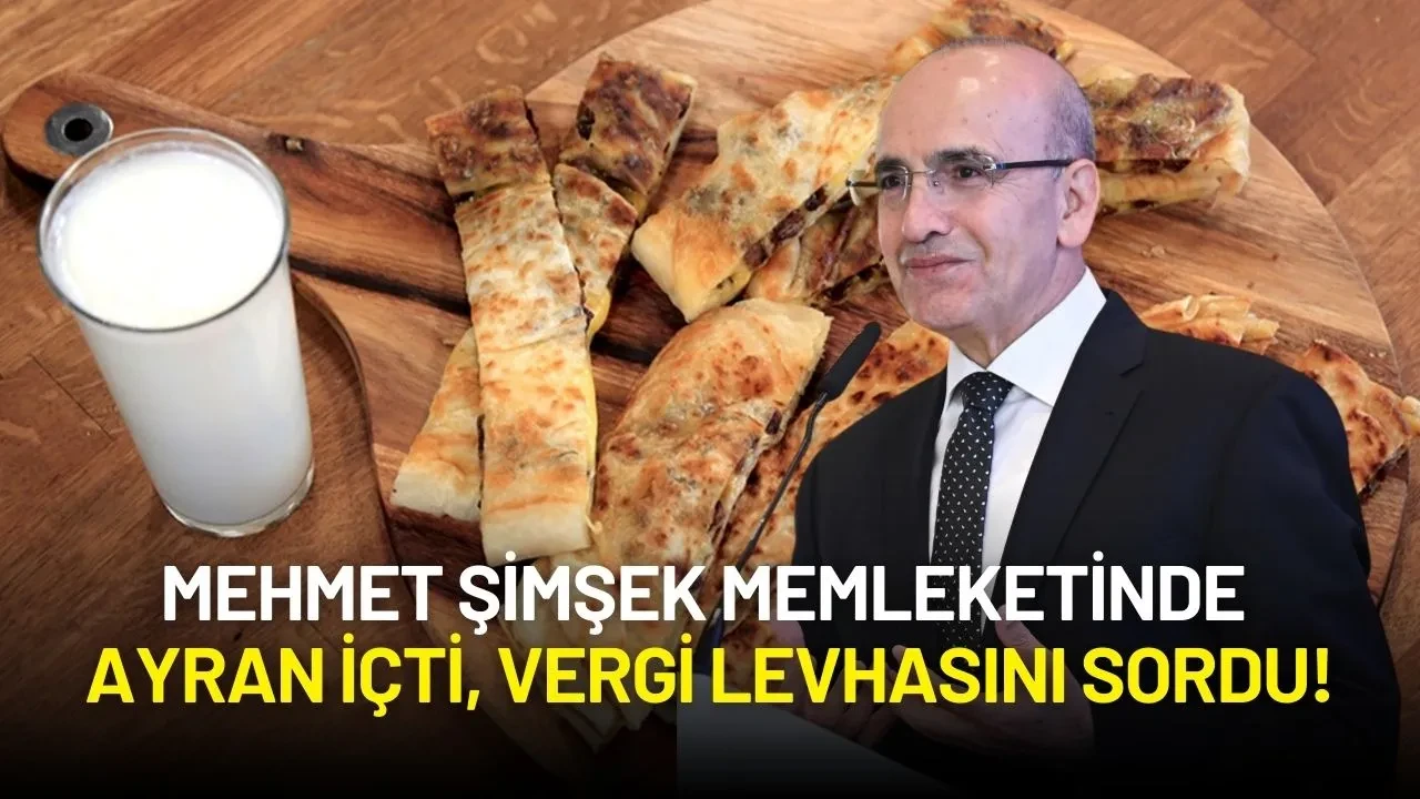 Mehmet Şimşek Memleketinde Ayran İçti, Vergi Levhasını Sordu!