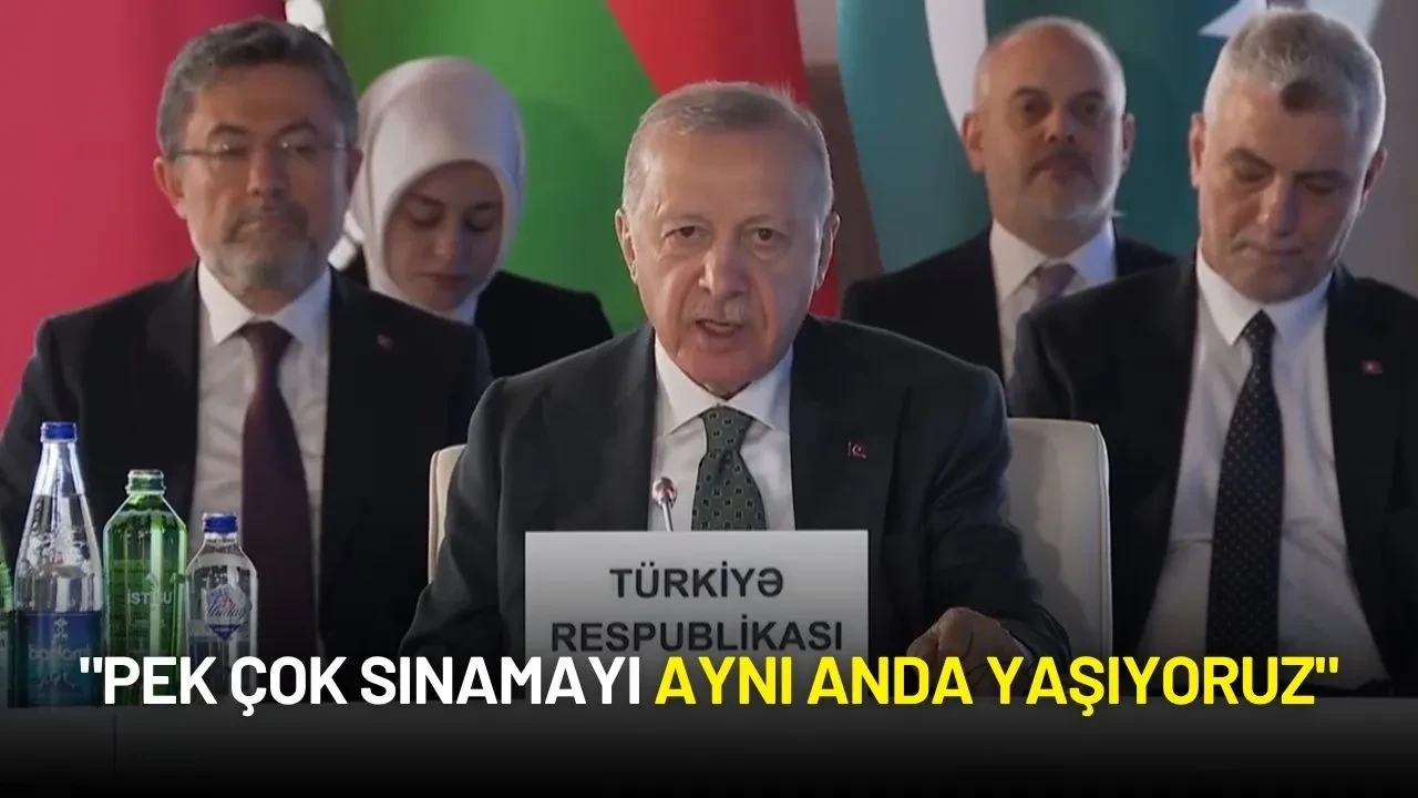 Erdoğan'dan Azerbaycan'da Üçlü Zirve Mesajı: “Dayanışma Zaruret Haline Geldi”