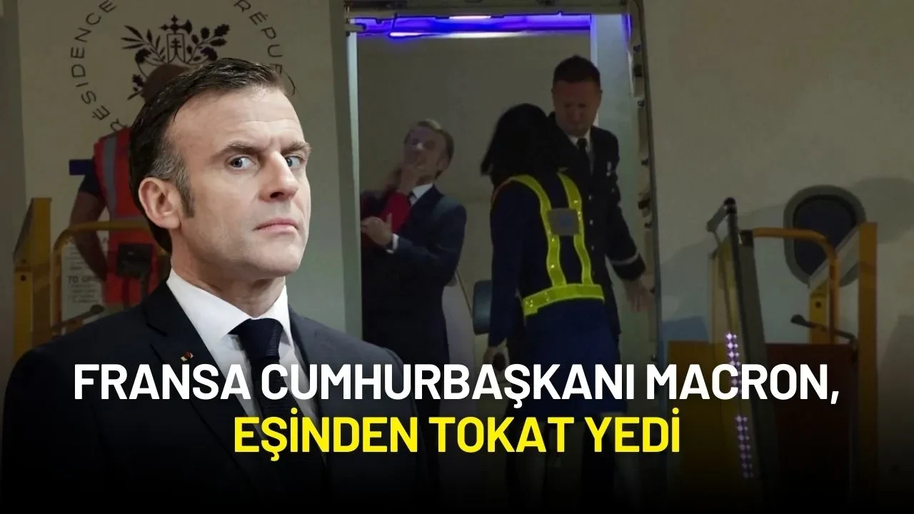 Fransa Cumhurbaşkanı Emmanuel Macron Eşinden Tokat Yedi