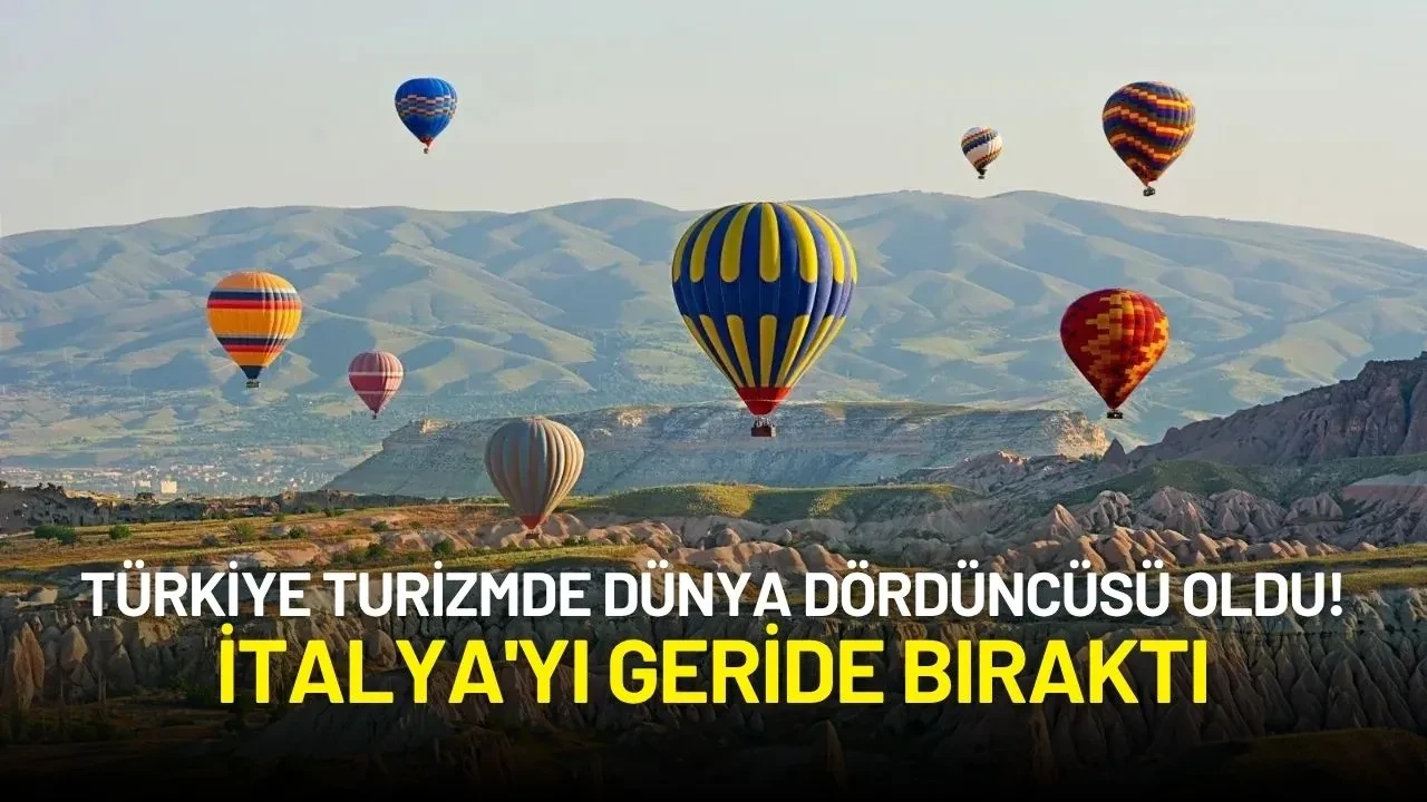 Türkiye Turizmde Dünya Dördüncüsü Oldu! İtalya'yı Geride Bıraktı