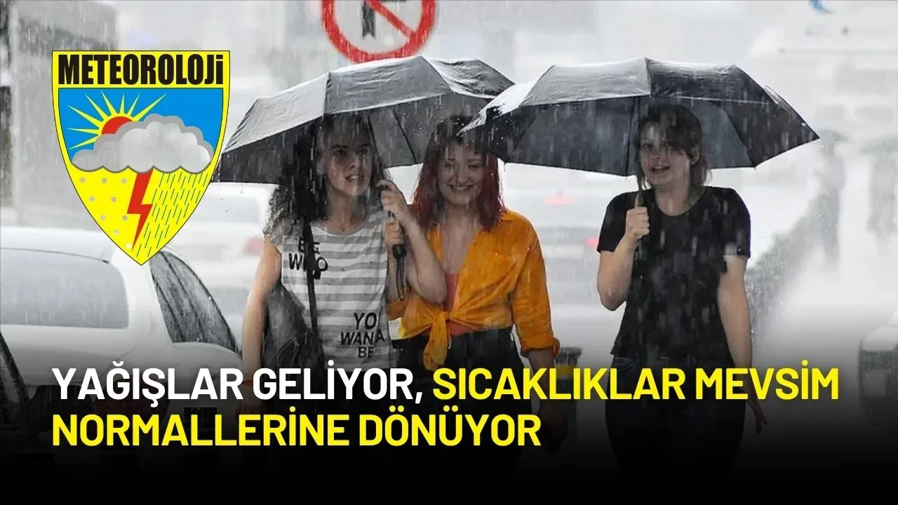 Meteoroloji Açıkladı: Yağışlar Geliyor, Sıcaklıklar Mevsim Normallerine Dönüyor