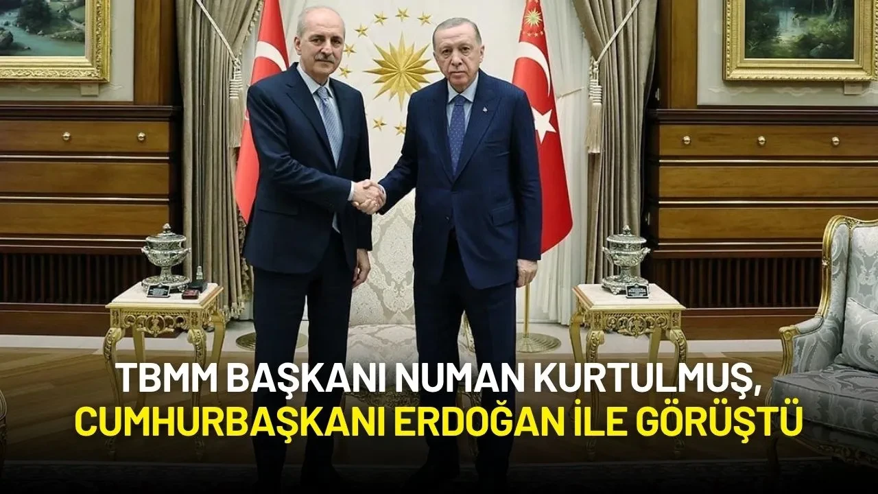 TBMM Başkanı Numan Kurtulmuş, Cumhurbaşkanı Erdoğan ile Görüştü