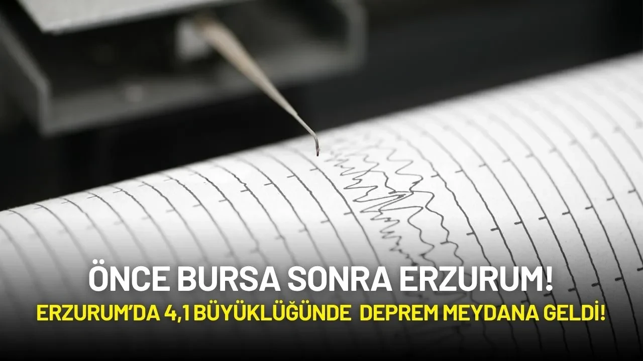 Erzurum’da 4,1 Büyüklüğünde Korkutan Deprem!