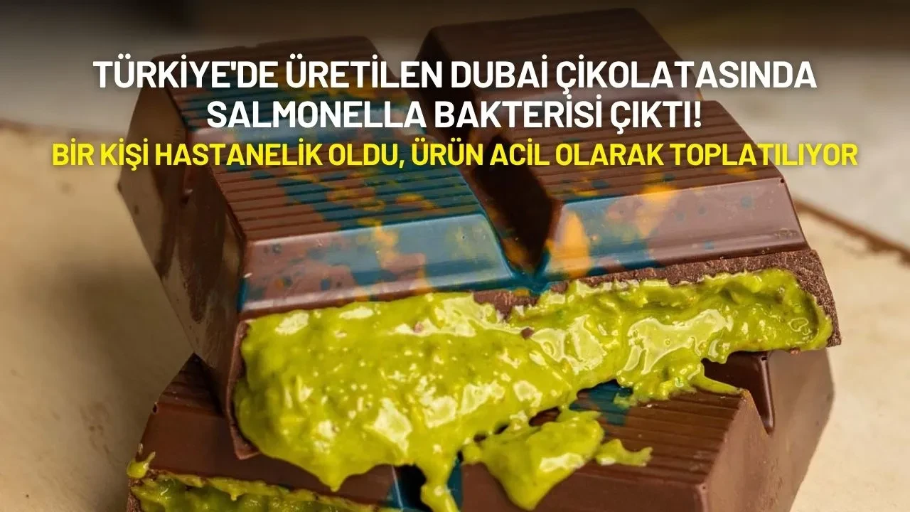 Türkiye'de Üretilen Dubai Çikolatasında Salmonella Bakterisi Çıktı! Bir Kişi Hastanelik Oldu