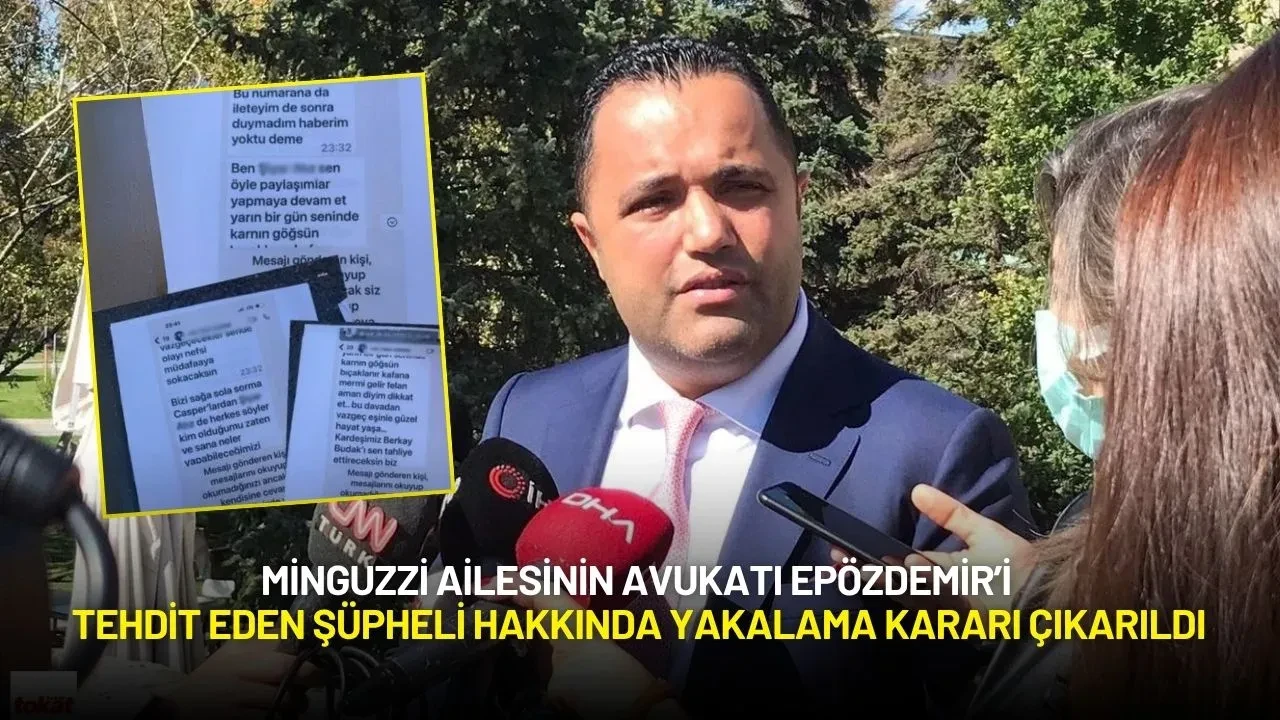 Minguzzi Ailesinin Avukatı Epözdemir’i Tehdit Eden Şüpheli Hakkında Yakalama Kararı Çıkarıldı