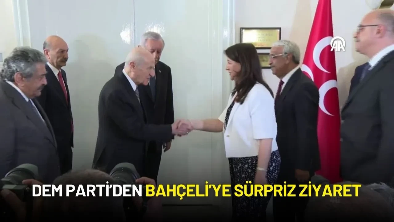 DEM Parti Heyetinden Bahçeli’ye Sürpriz Ziyaret