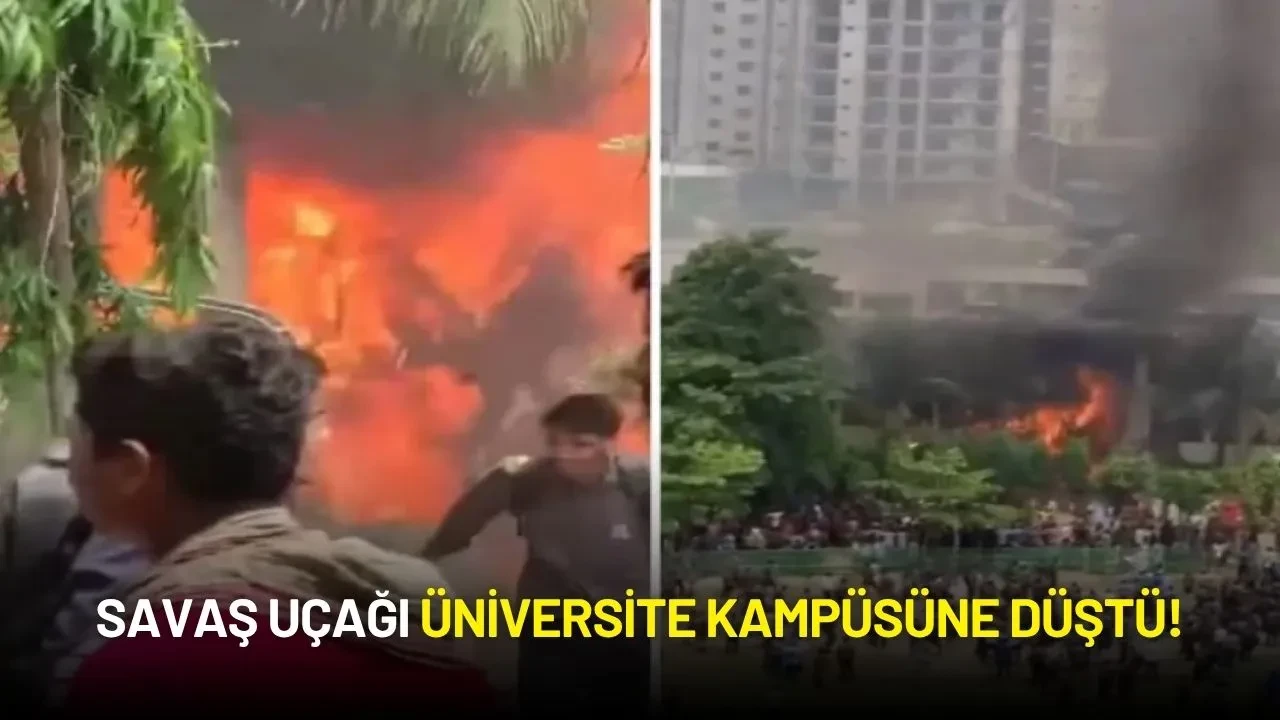 Savaş Uçağı Üniversite Kampüsüne Düştü!
