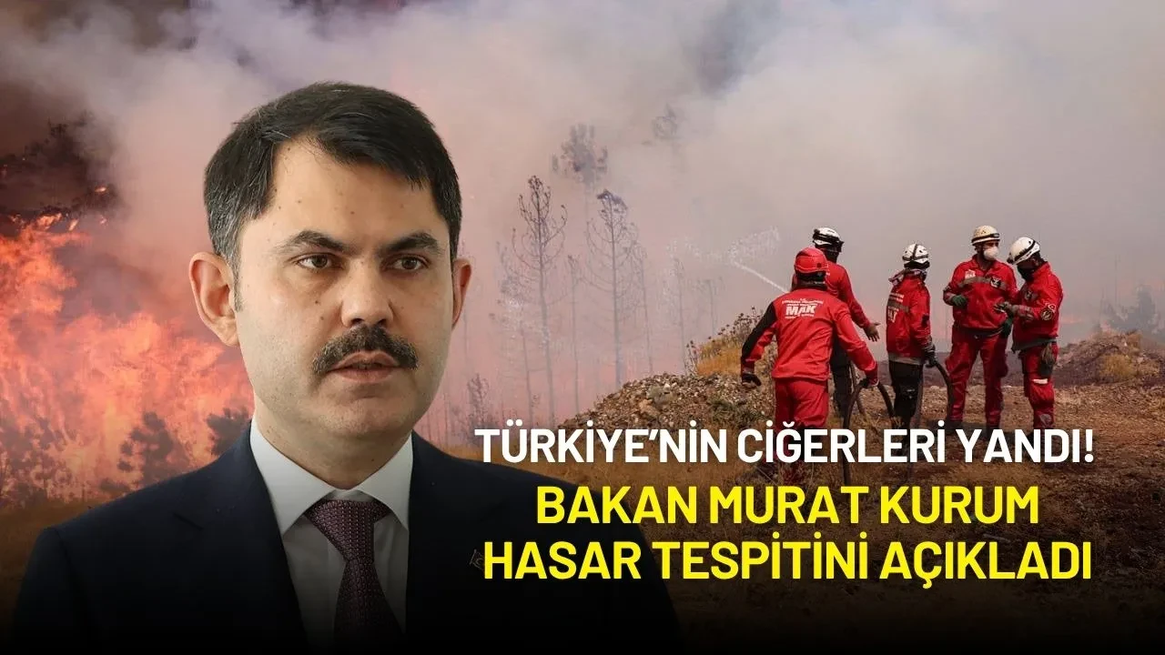 Bakan Murat Kurum'dan Yangın Hasar Tespiti Açıklaması