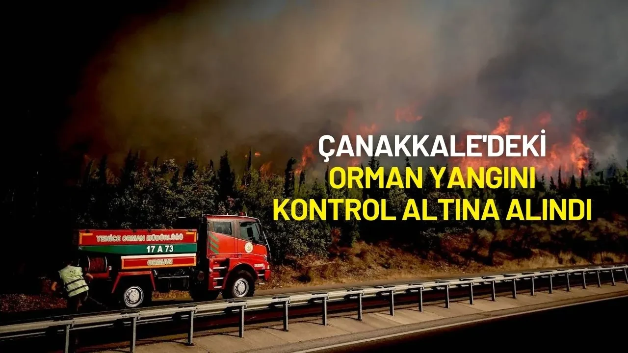 Bakan Yumaklı Açıkladı: Çanakkale'deki Orman Yangını Kontrol Altına Alındı