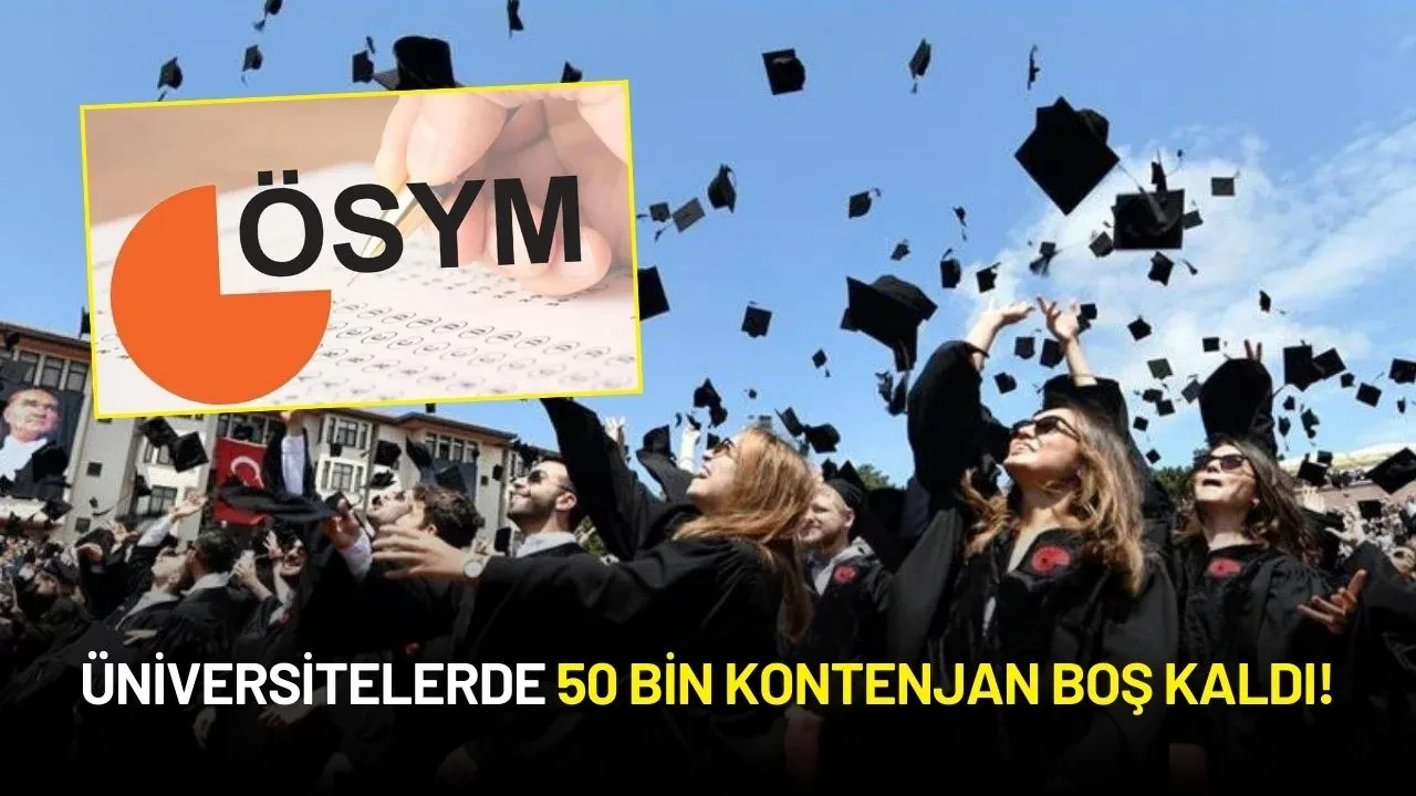 YKS Tercih Sonuçları Açıklandı: 50 Bin Kontenjan Boş Kaldı!
