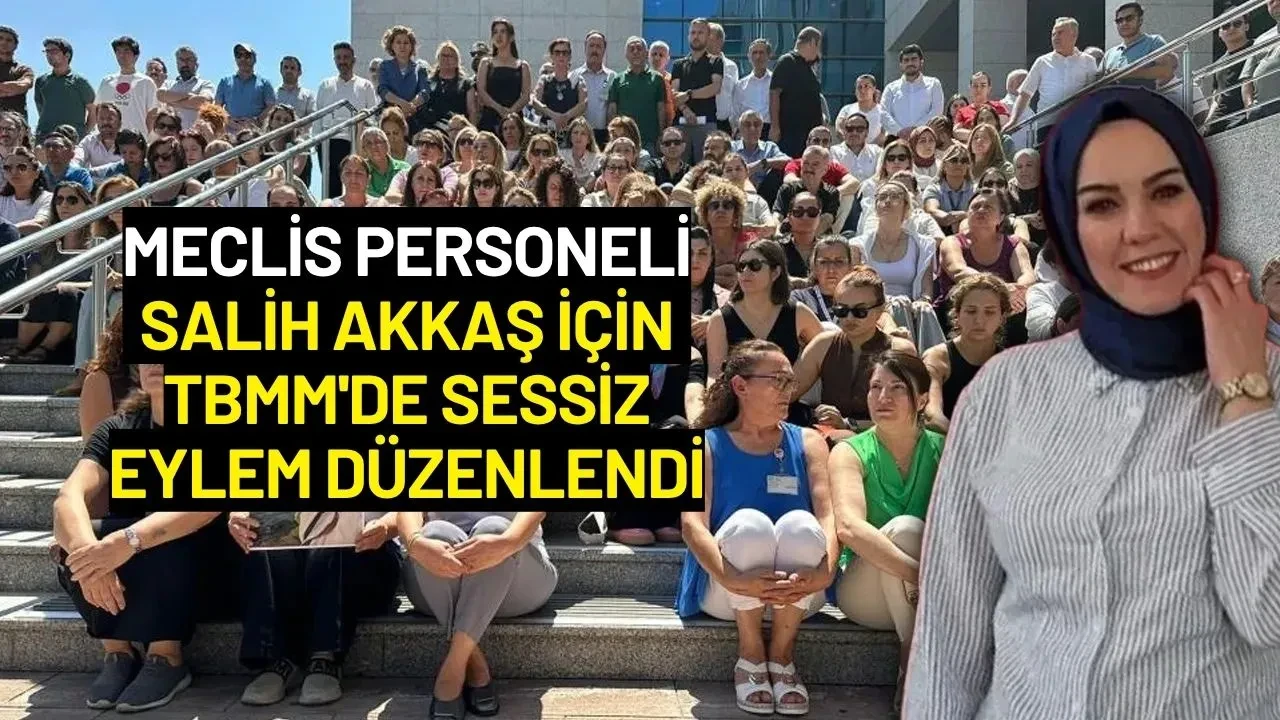 Meclis Personeli Salih Akkaş İçin TBMM'de Sessiz Eylem Düzenlendi