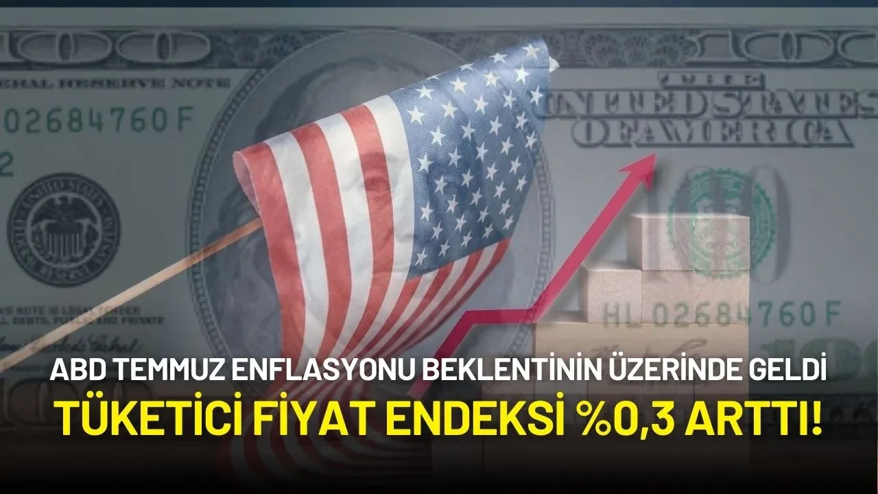 ABD Temmuz Enflasyonu Beklentinin Üzerinde Geldi: Tüketici Fiyat Endeksi %0,3 Arttı!