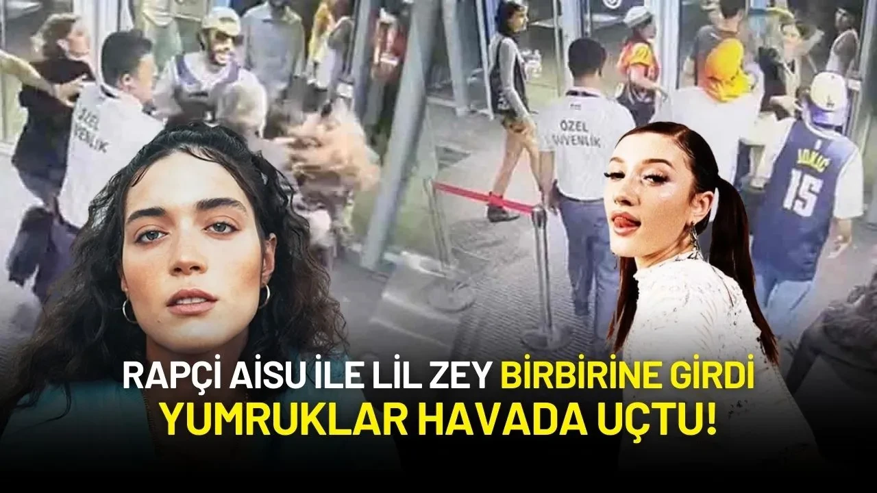 Rapçi Aisu ile Lil Zey Birbirine Girdi: Yumruklar Havada Uçtu!