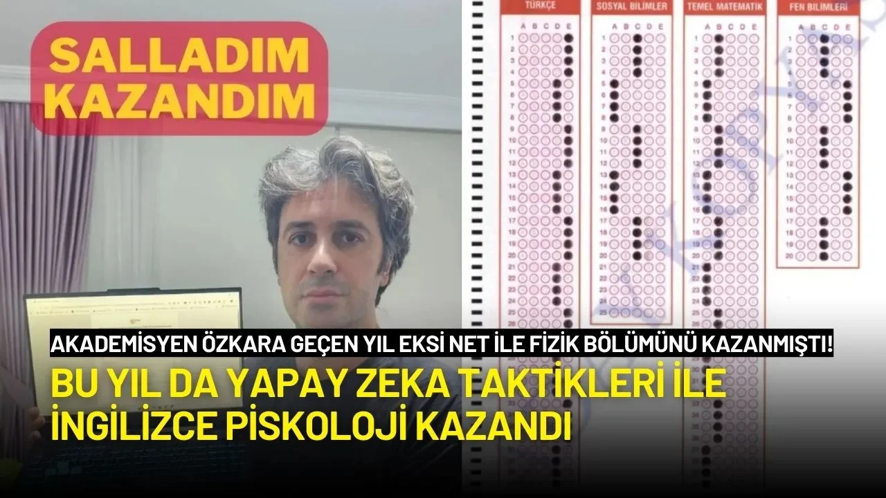 2024'te Eksi Net ile Fizik Bölümü, 2025'te Yapay Zeka Taktikleri ile Psikoloji Bölümü Kazandı!