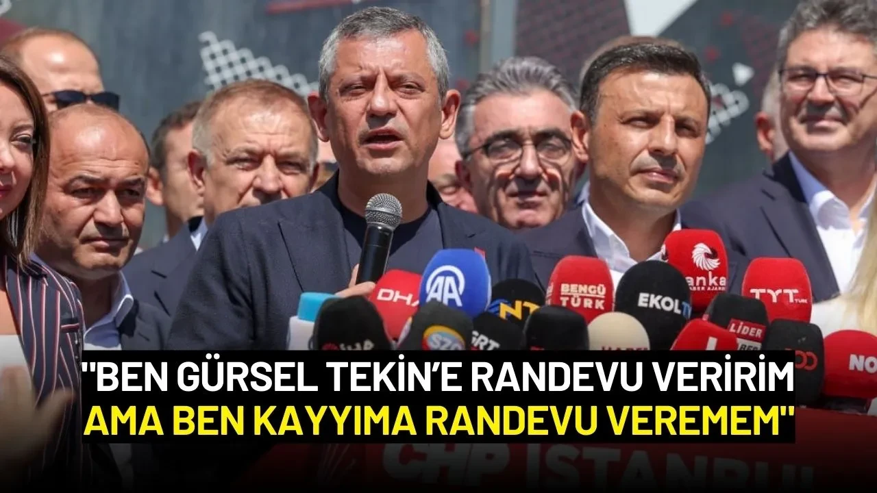 Özgür Özel: "Ben Gürsel Tekin’e Randevu Veririm Ama Ben Kayyıma Randevu Veremem"