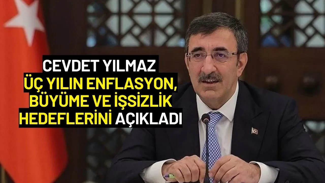 Cevdet Yılmaz Üç Yılın Enflasyon, Büyüme ve İşsizlik Hedeflerini Açıkladı