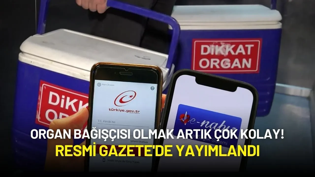 Organ Bağışçısı Olmak Artık Çok Kolay! Resmi Gazete'de Yayımlandı