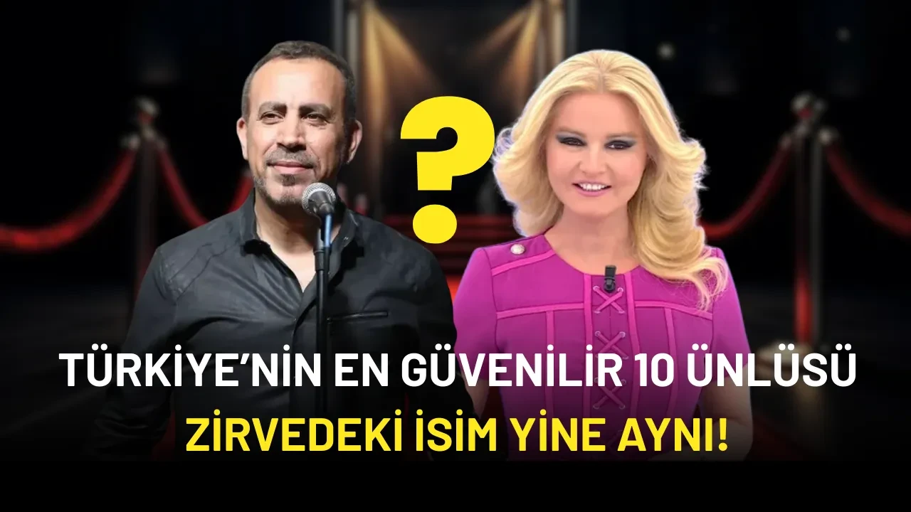 Türkiye’nin En Güvenilir 10 Ünlüsü Açıklandı: Zirvedeki İsim Yine Aynı!