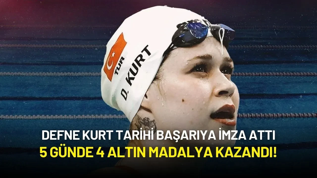 Defne Kurt Tarihi Başarıya İmza Attı: 5 Günde 4 Altın Madalya Kazandı!