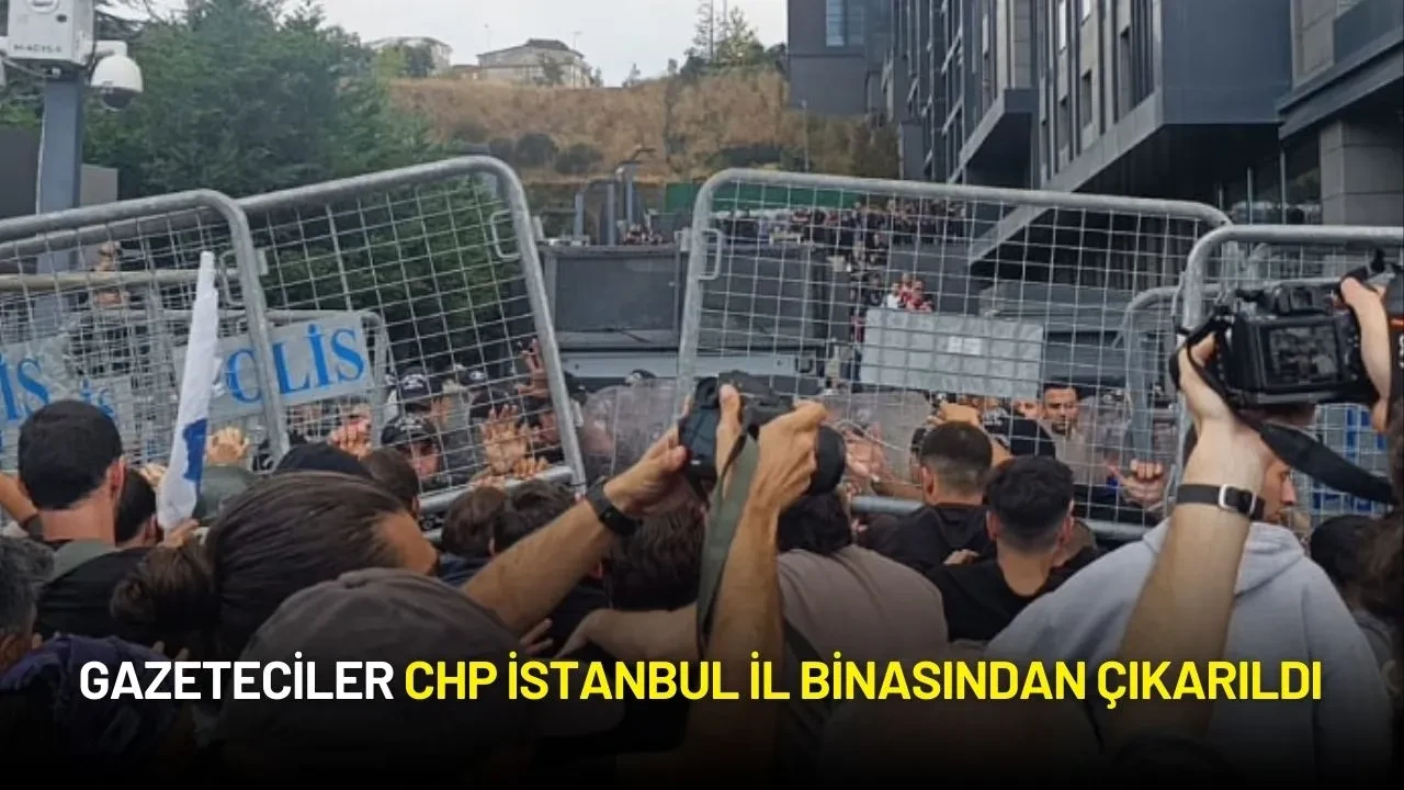 Gazeteciler CHP İstanbul İl Binasından Çıkarıldı