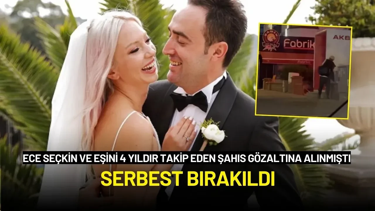 Ece Seçkin ve Eşini 4 Yıldır Takip Edip Tehdit Eden Şahıs Serbest Bırakıldı