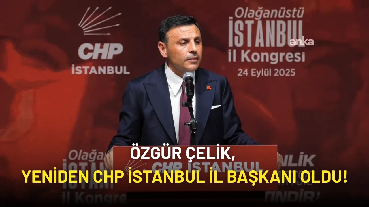 Özgür Çelik, Yeniden CHP İstanbul İl Başkanlığına Seçildi