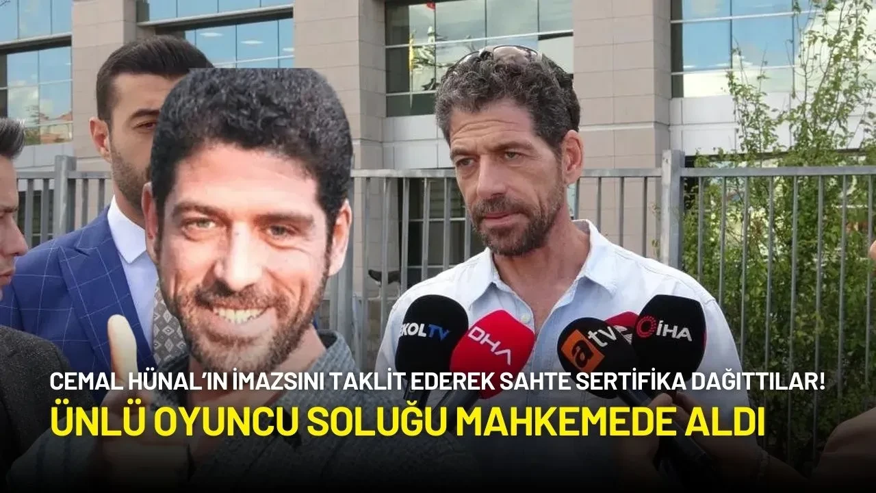 Cemal Hünal, Taklit İmza ile Dağıtılan Sahte Sertifikalar İçin Dava Açtı