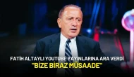 Fatih Altaylı YouTube Yayınlarına Ara Verdi: "Bize Biraz Müsaade"