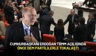 Cumhurbaşkanı Erdoğan TBMM Açılışında Önce DEM Partililerle Tokalaştı