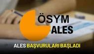 ÖSYM ALES Başvurularının Başladığını Açıkladı