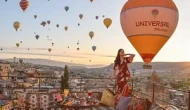 Kapadokya'da 23 Nisan Coşkusu! Balonlar Gökyüzünü Kırmızı Beyaza Bürüdü