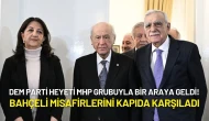 DEM Parti Heyeti MHP Grubuyla Bir Araya Geldi! Bahçeli Misafirlerini Kapıda Karşıladı