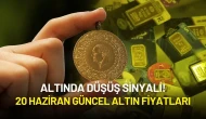Altında Düşüş Sinyali! 20 Haziran Güncel Altın Fiyatları
