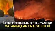 İzmir'de Korkutan Orman Yangını! Vatandaşlar Tahliye Edildi