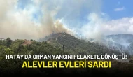 Hatay’da Orman Yangını Felakete Dönüştü! Alevler Evleri Sardı