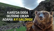Kars’da Doğa Gezisine Çıkan Adama Ayı Saldırdı!