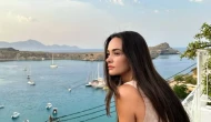 Hande Soral Bodrum'a Gitti, 'Bodrum Lahmacunu" Yedi!