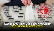 Ticaret Bakanlığı Dört Süt Markasına 58,3 Milyon TL Ceza Kesti