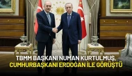 TBMM Başkanı Numan Kurtulmuş, Cumhurbaşkanı Erdoğan ile Görüştü