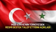 MSB Suriye’nin Türkiye’den Resmi Destek Talep Ettiğini Açıkladı