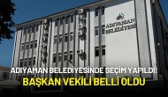 Adıyaman Belediyesinde Seçim Yapıldı! Başkan Vekili Belli Oldu