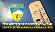 Termometreler 50 Dereceye Dayandı, Esnaf Elektrik Yardımı Talebinde Bulundu