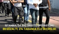 İstanbul’da Suç Örgütü Operasyonu: 89 Gözaltı, 214 Tabanca Ele Geçirildi!